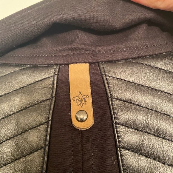 SOLD Mackage Trench Coat with Leather Trim - Picture 7 of 16